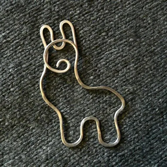 Adorable Alpaca Shawl Pin