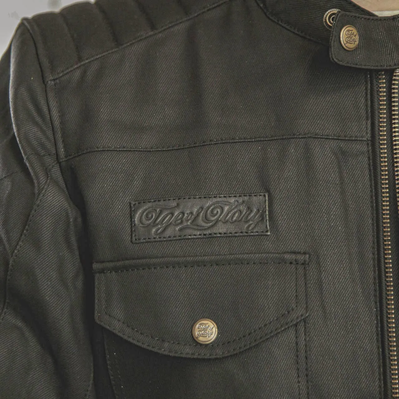 Age of Glory - Worker Waxed Cotton Jacket - Black