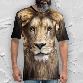 Animal print brown t-shirt for men's