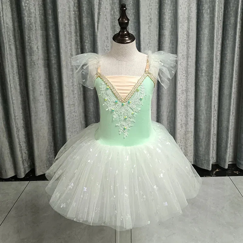 Baby Girl 2024 Ballerina Fairy Party Costume Tutu Dress