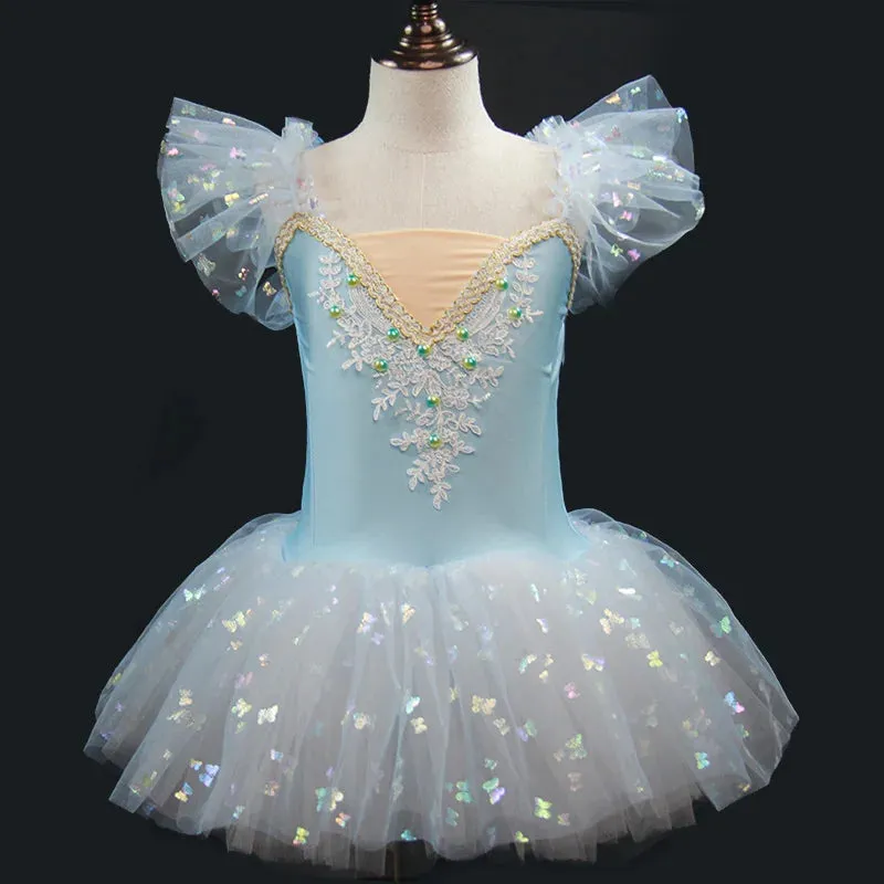 Baby Girl 2024 Ballerina Fairy Party Costume Tutu Dress