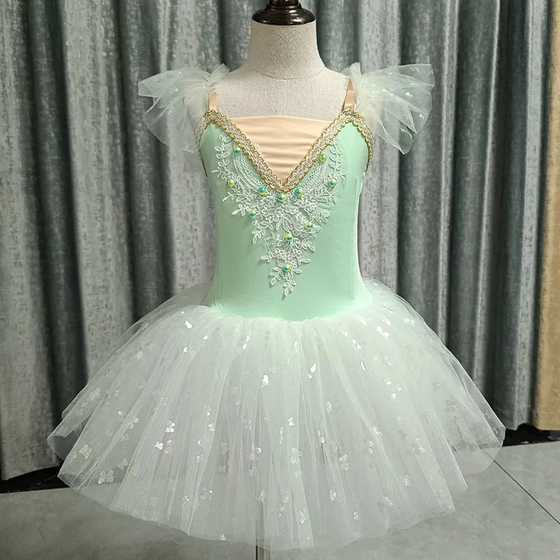 Baby Girl 2024 Ballerina Fairy Party Costume Tutu Dress