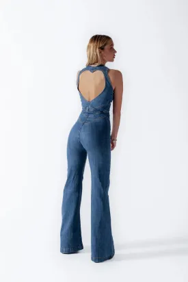 Backless Heart Jumpsuit