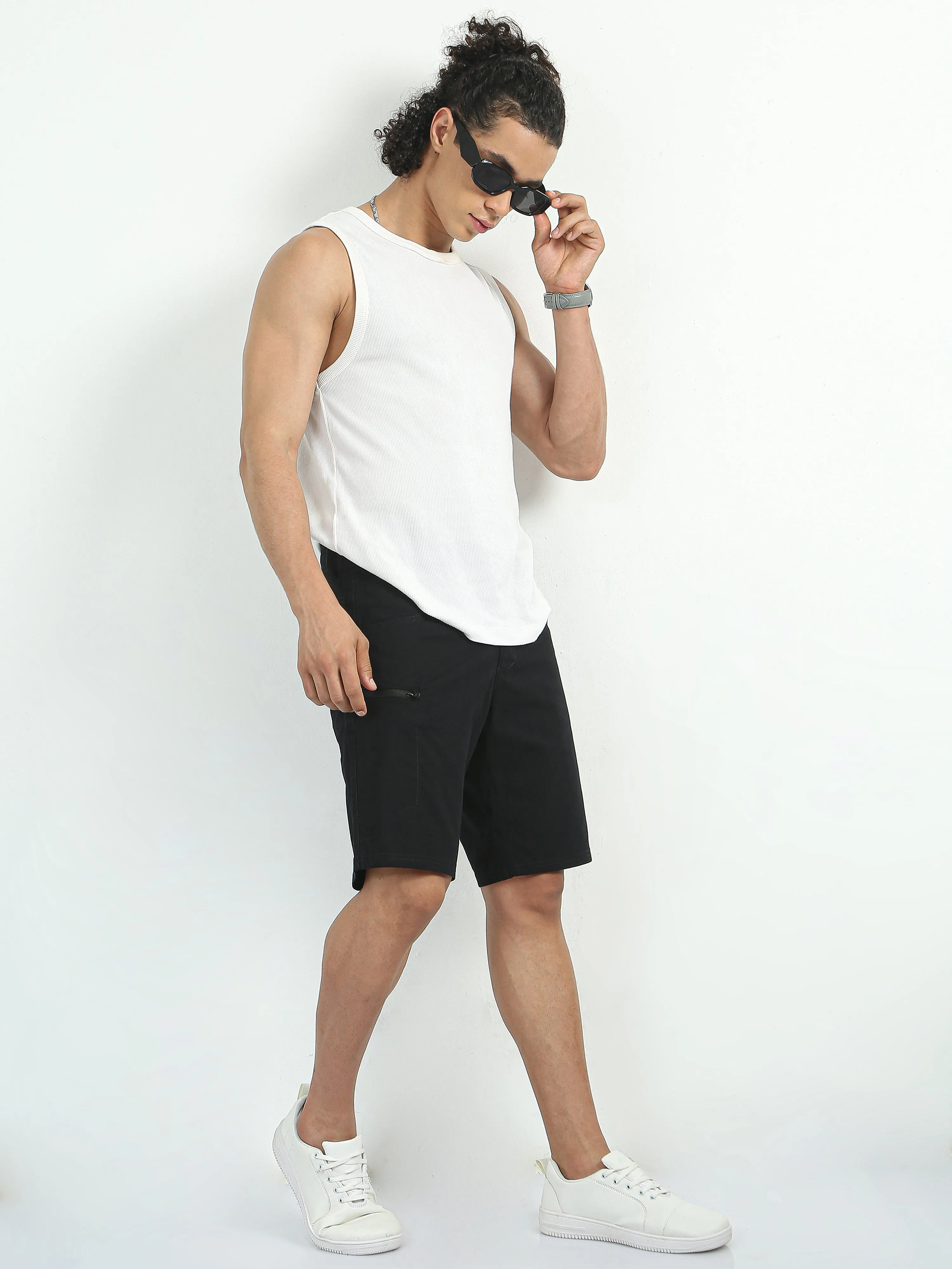 Bear - Cargo Shorts - Black