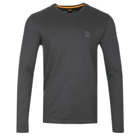 BOSS Tacks Long Sleeve T Shirt in Black