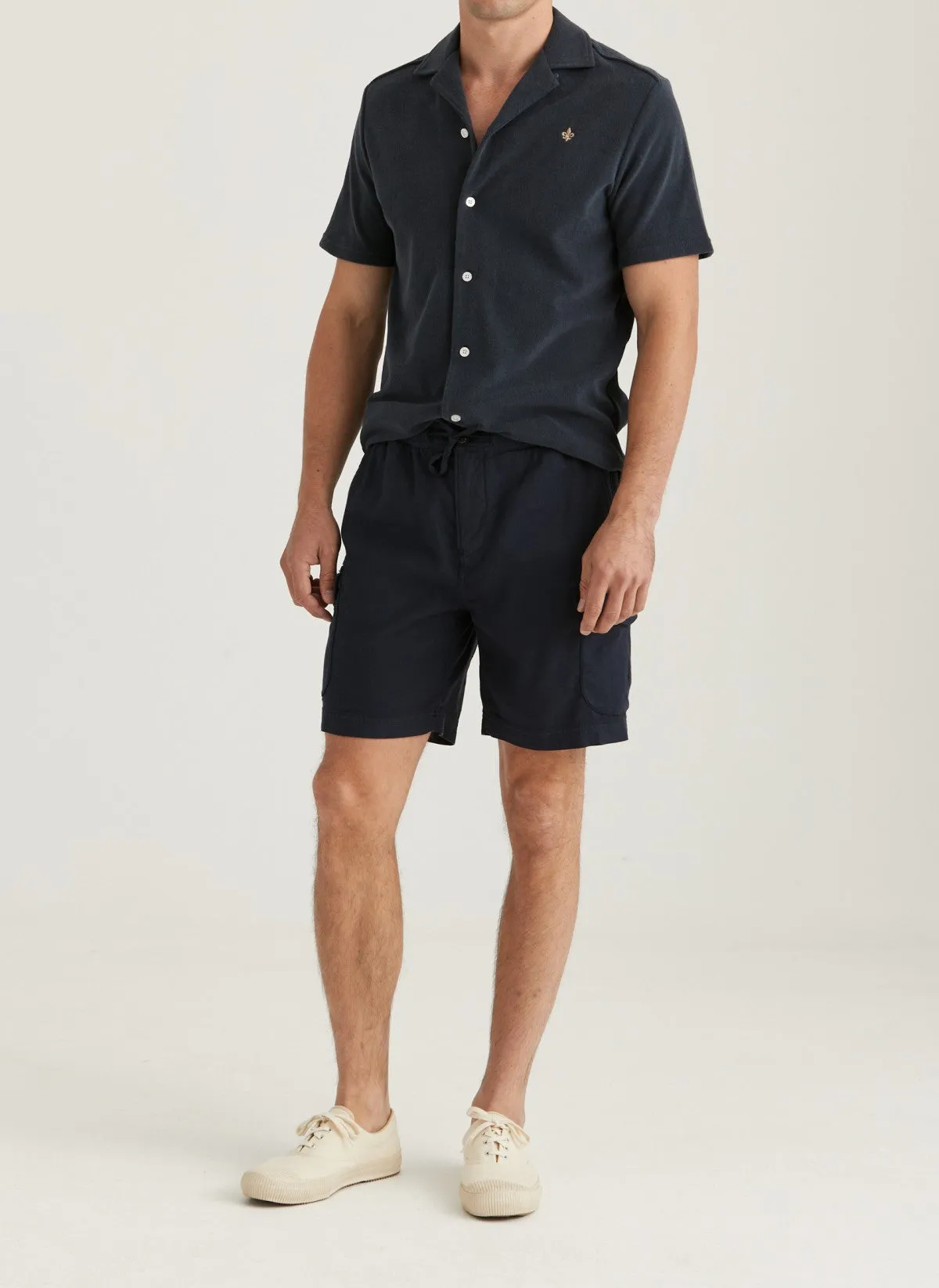 CARGO LINEN SHORTS