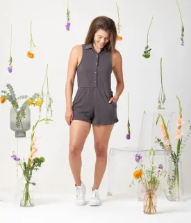 Clarke Romper in Charcoal