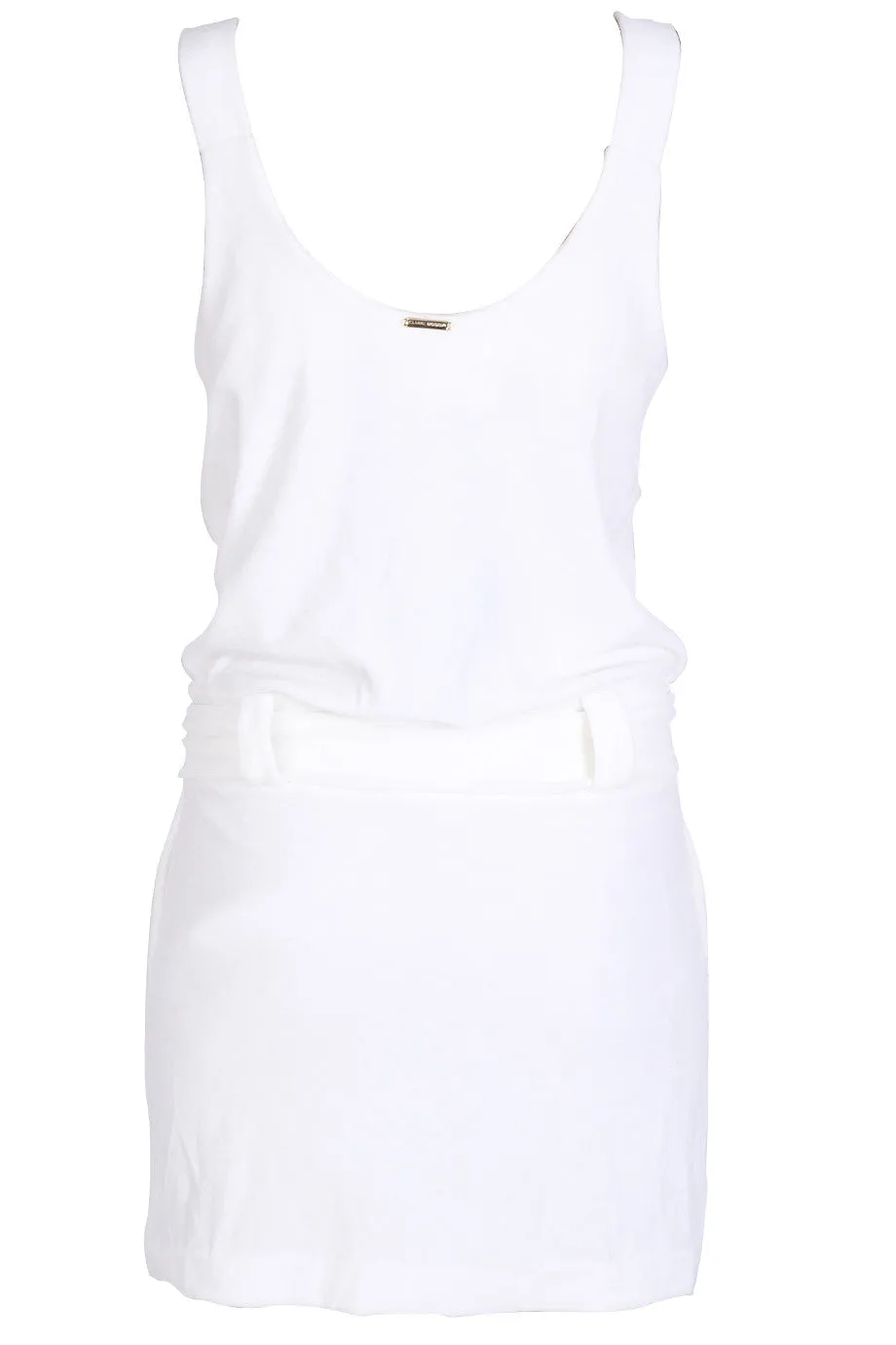 CLUBE BOSSA VELOUR Cream Cotton Dress