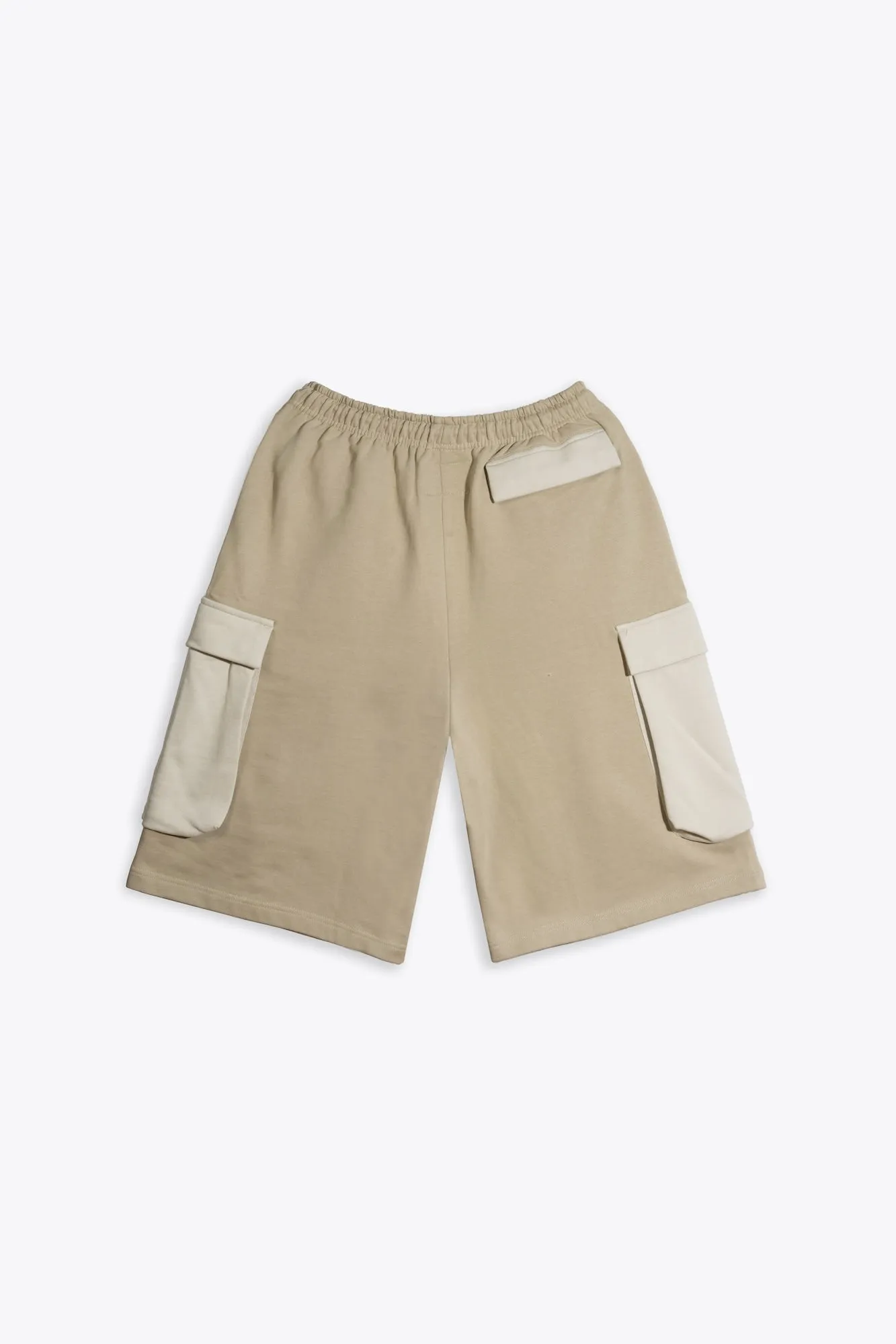 Colorblocked Cargo Shorts (Sand)