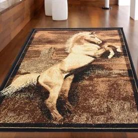 Cream Dancing Horse Rug - Texas Animal Kingdom