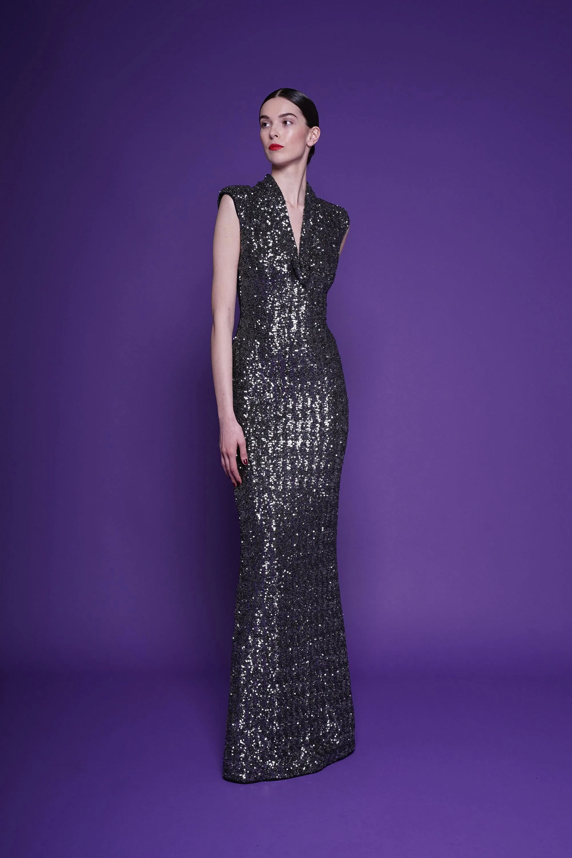 DUINA SEQUINED GOWN