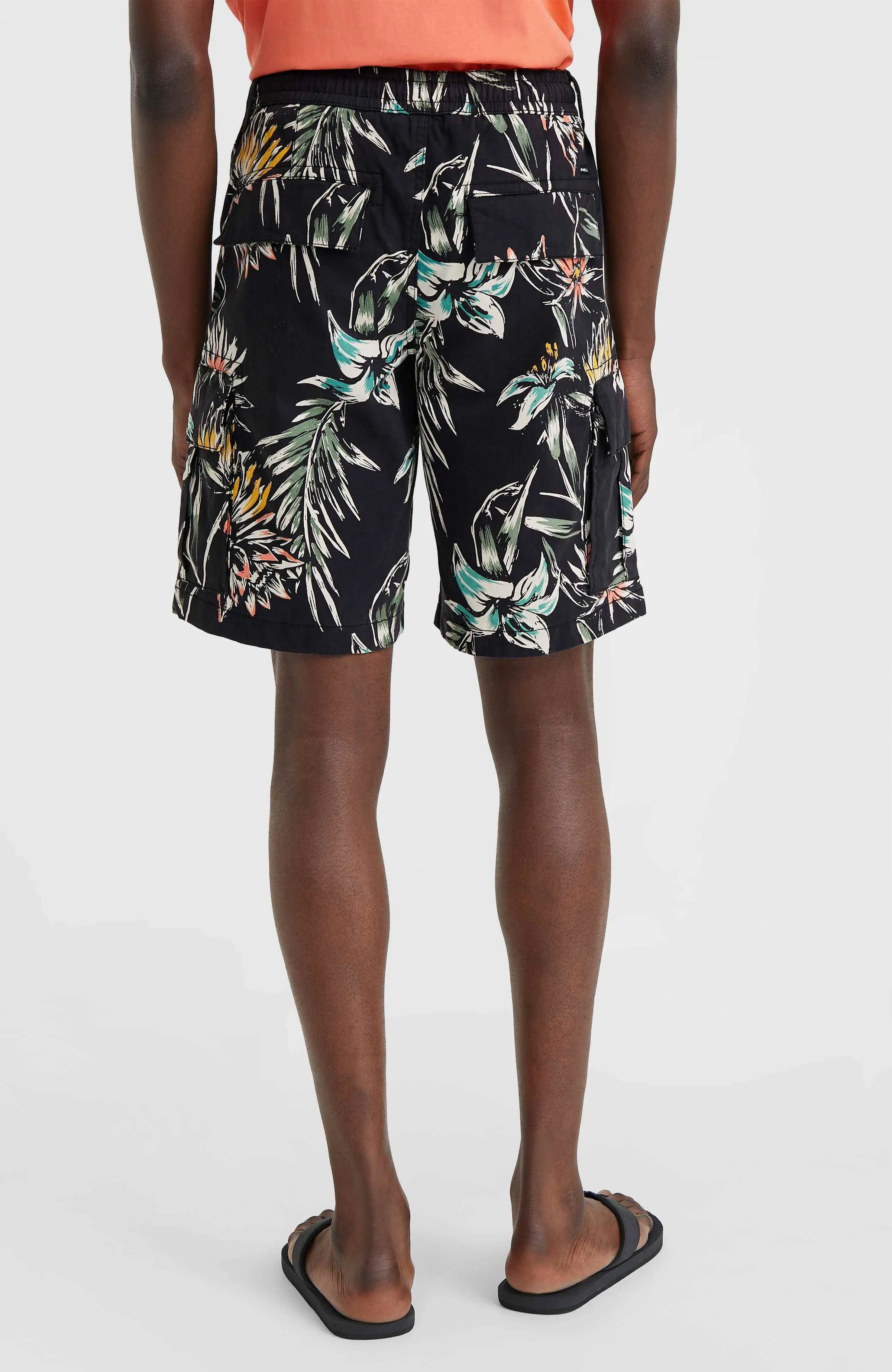 Essentials Cargo Shorts | Black Tropicana