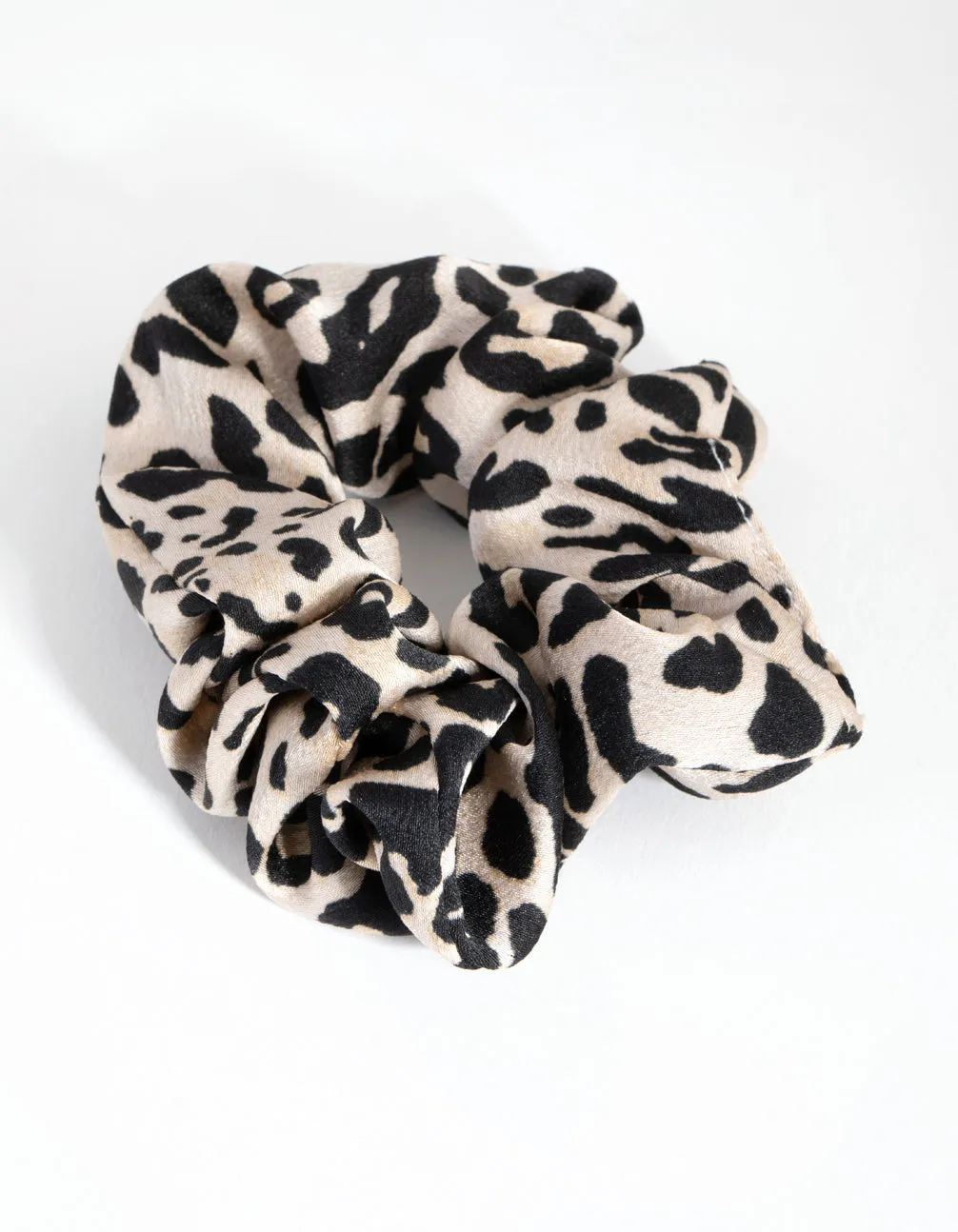 Fabric Light Leopard Scrunchie