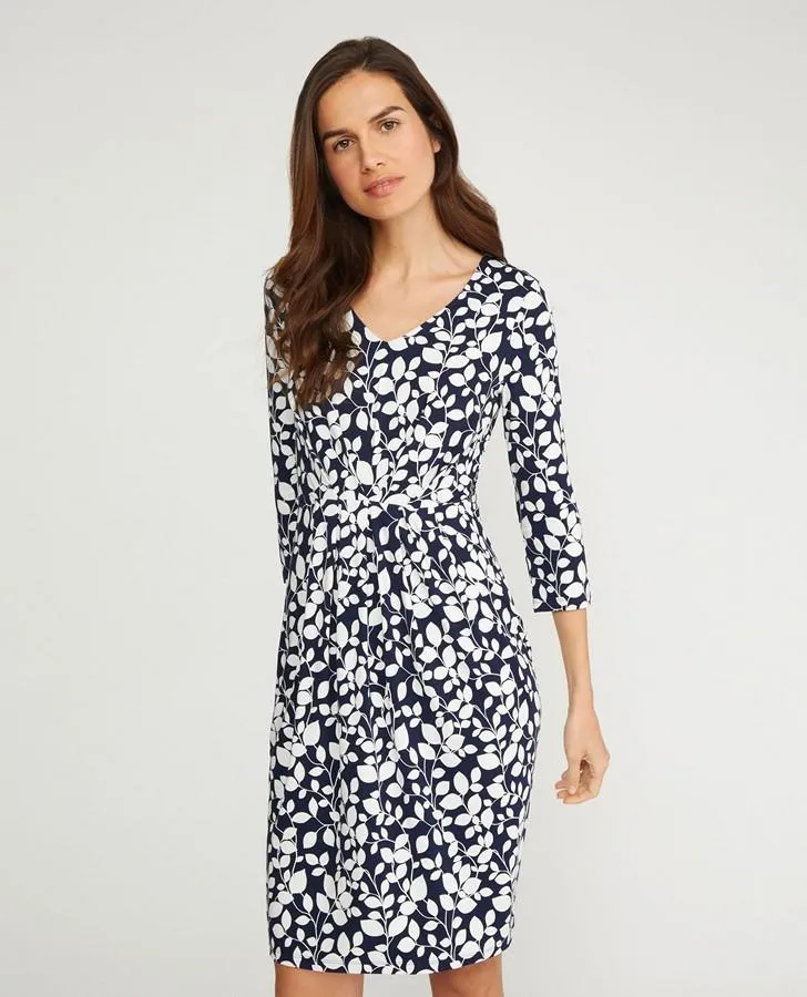 Floral Pintuck Theresa Dress