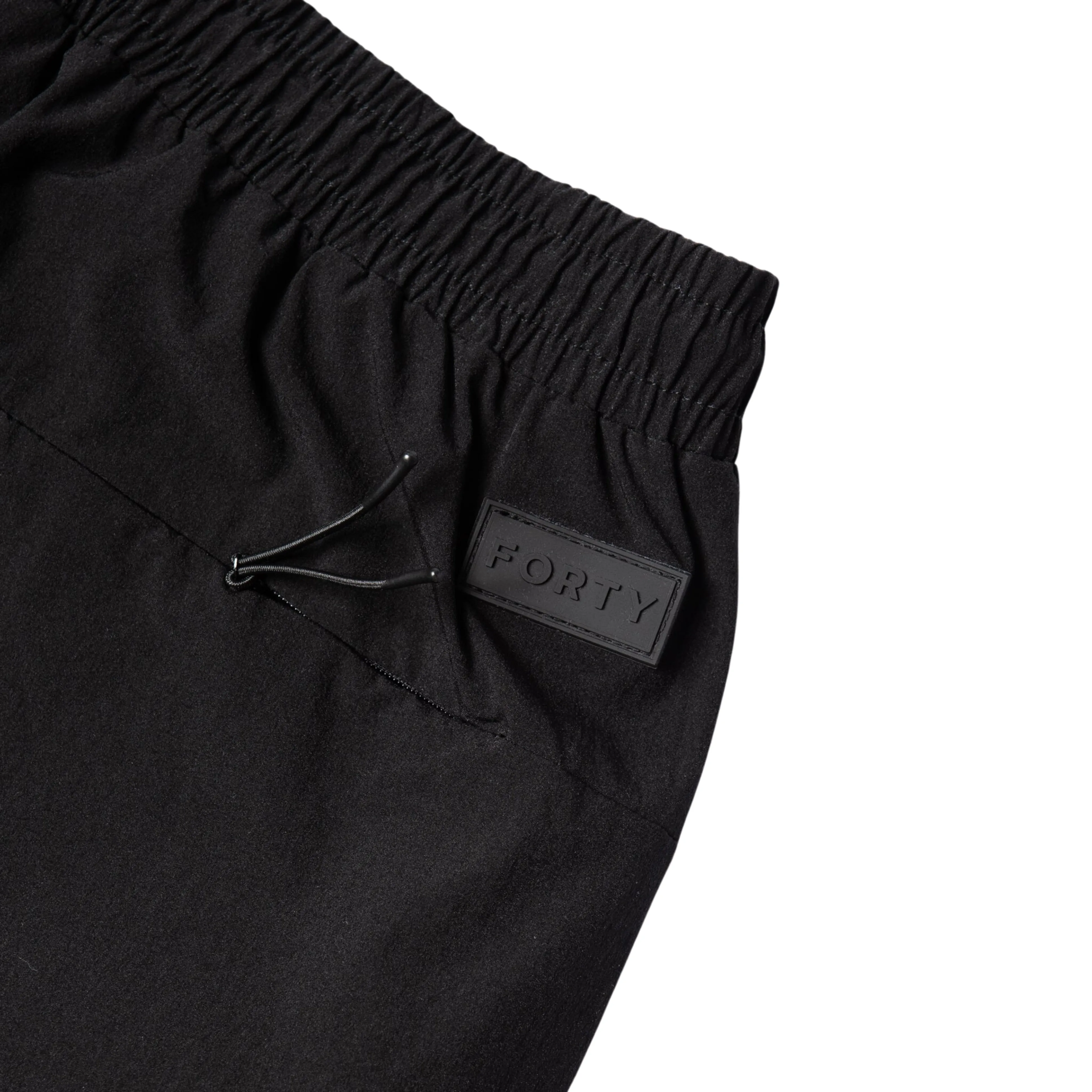 Forty Clyde Tech Cargo Black Shorts