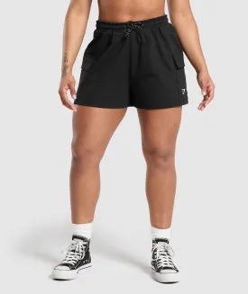 Gymshark Cargo Pocket Shorts - Black