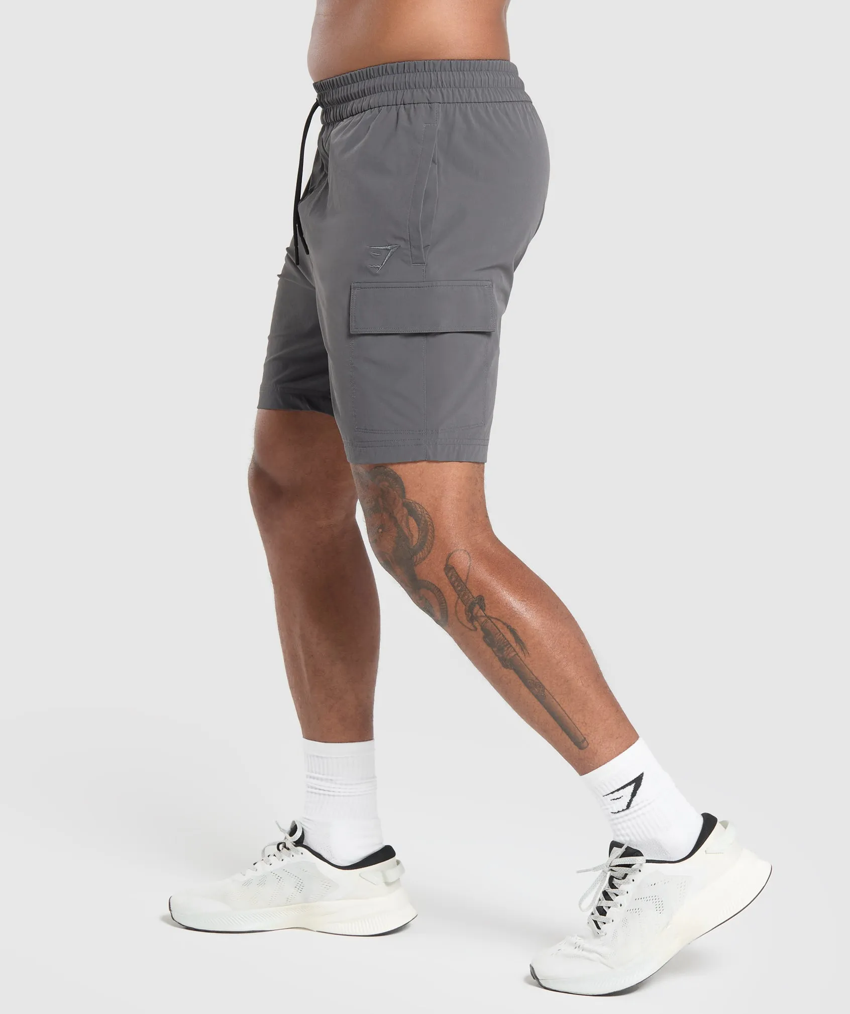 Gymshark Stretch Woven Cargo Shorts - Graphite Grey