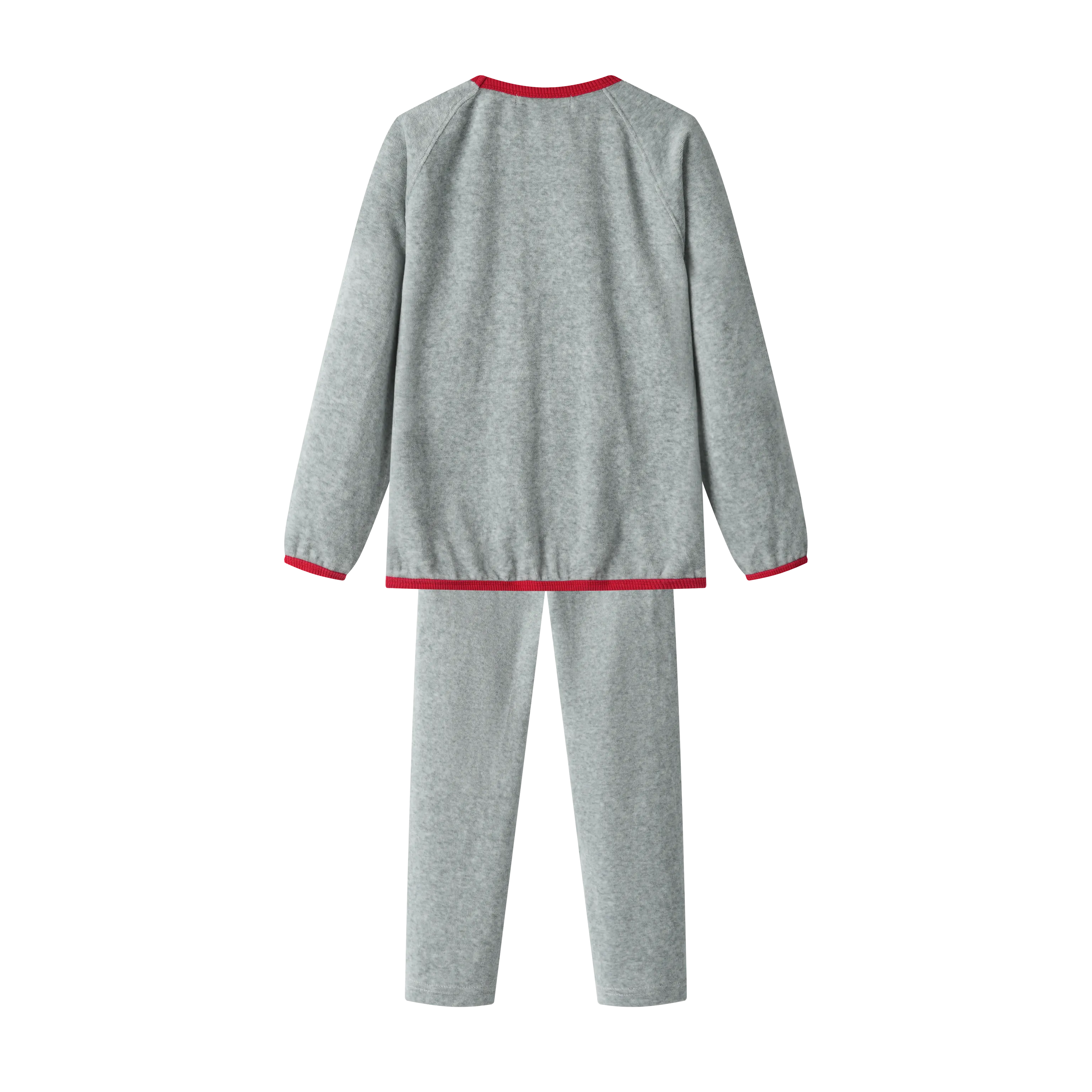 JAIME LE PASTEL VELOUR PAJAMA-HEATHER GREY