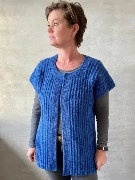 Links vest by Hanne Falkenberg, No. 20 knitting pattern