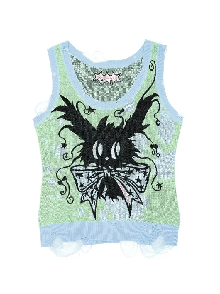 Magic Bunny Knitted Vest【s0000008978】