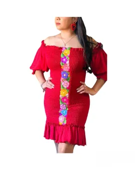 Maribel Mexican Red Dress