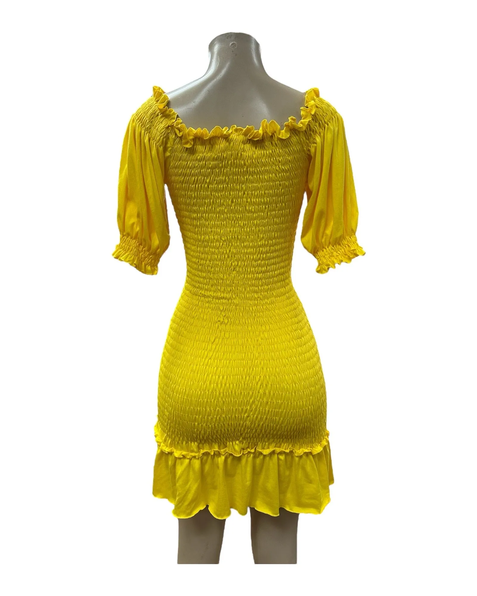 Maribel Mexican Yellow Dress