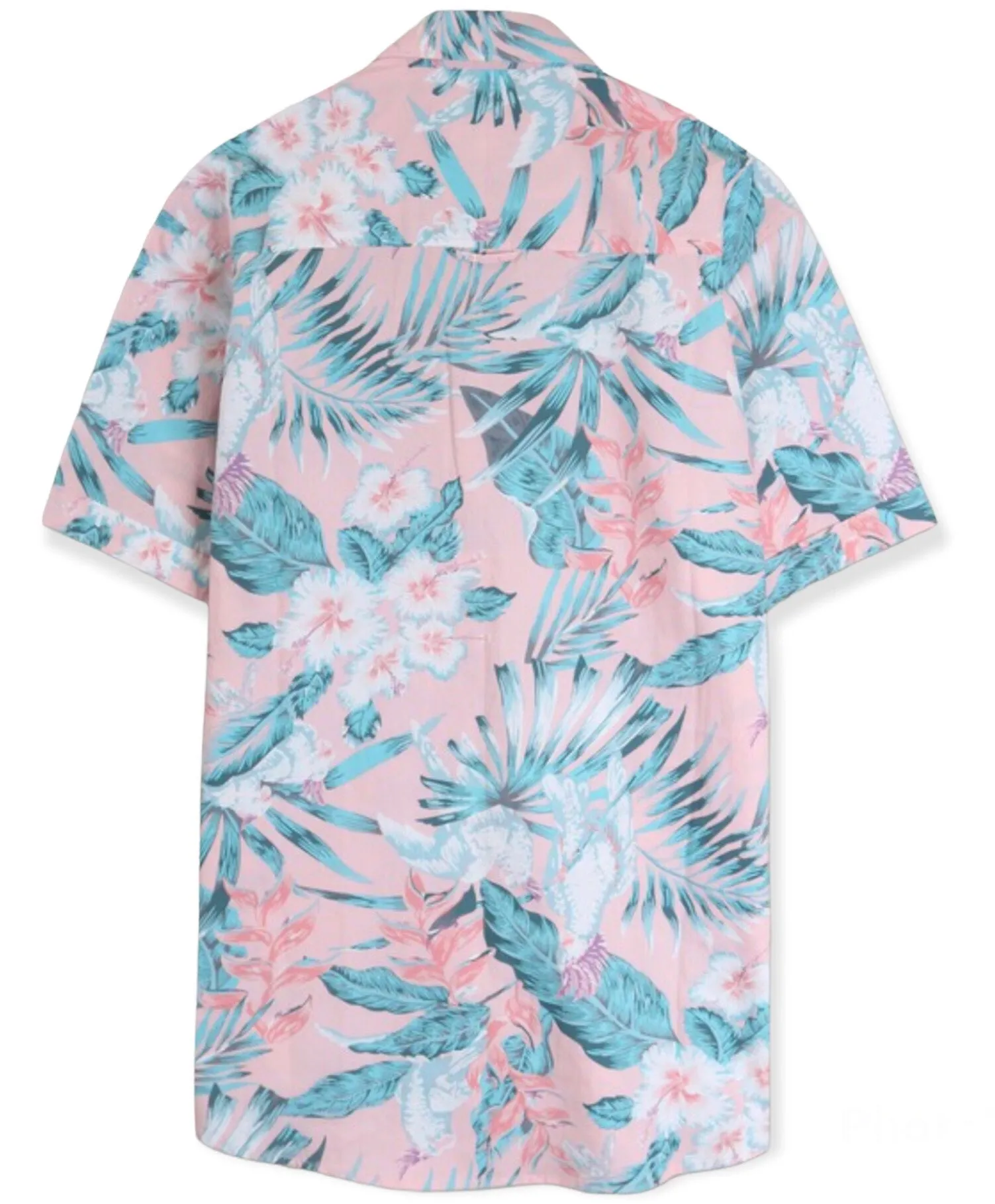 Men’s Casual Tropical  Print Shirt