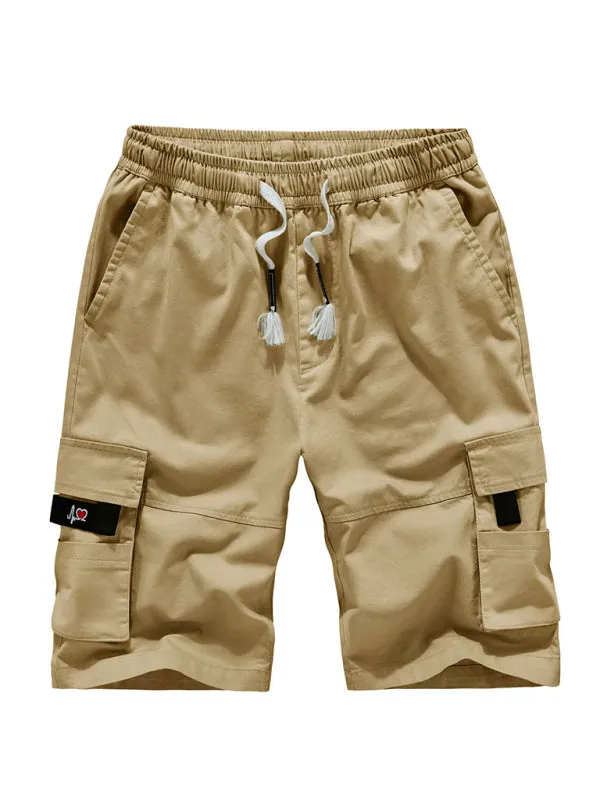 Men's Solid Color Cargo Shorts