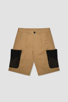 Net Pocket Cargo Shorts