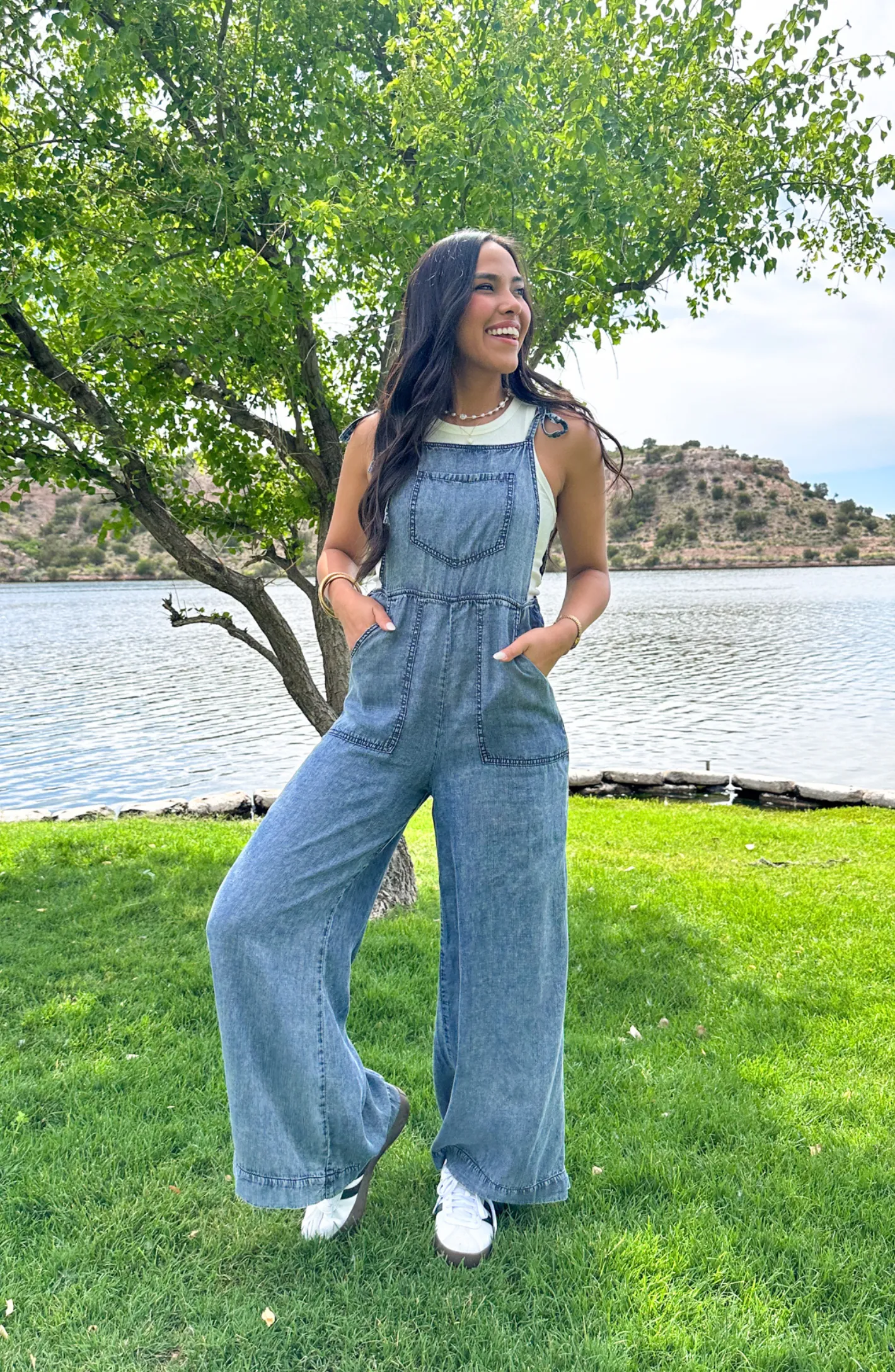 Not Slowing Down Tencel Jumpsuit