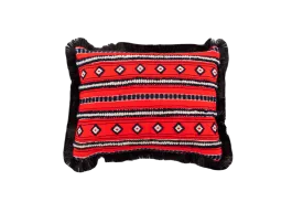 Pillow: Embroidered handwoven antique Hungarian hemp - P347