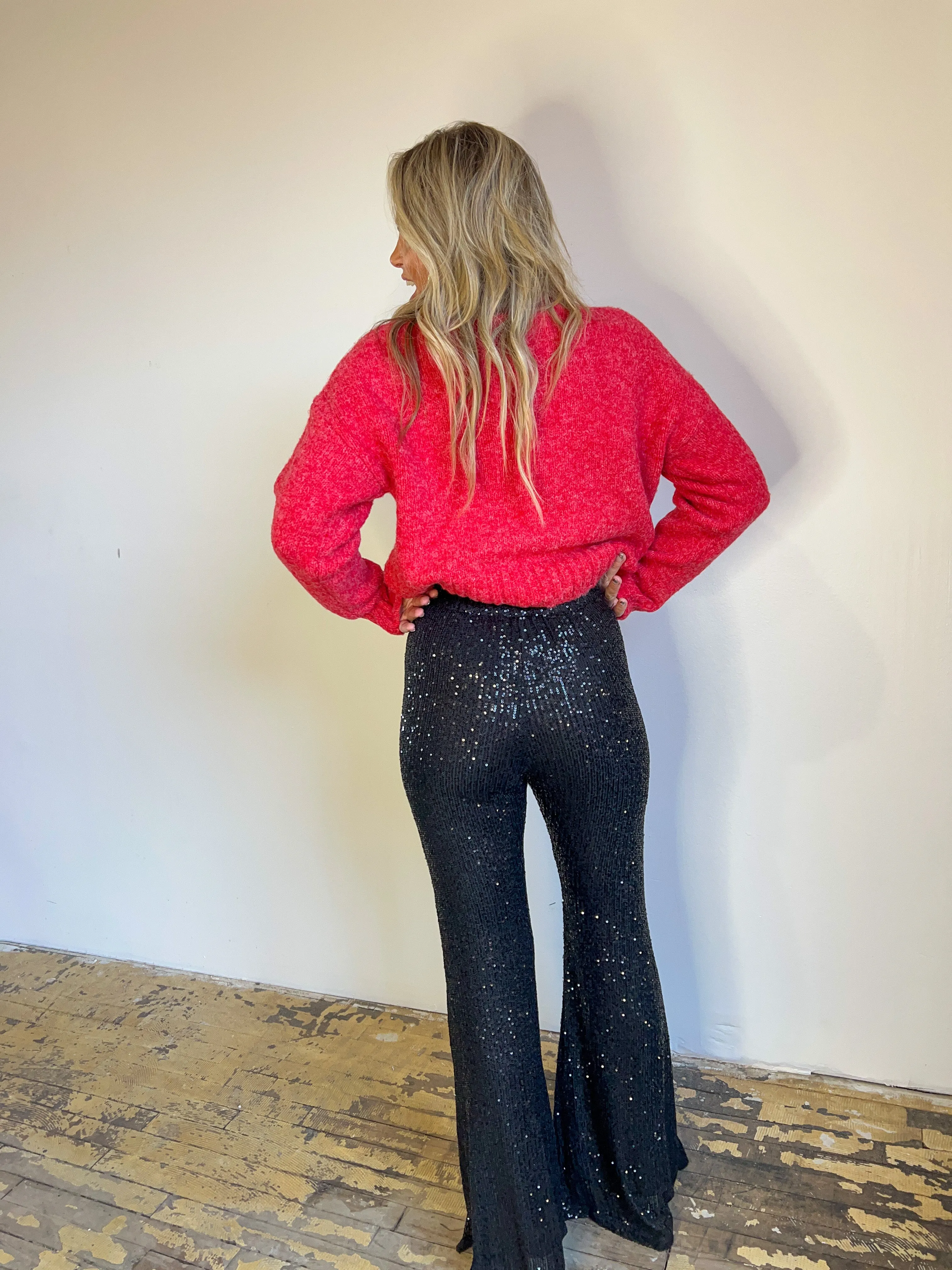 Say it with Sequins Flare Pant