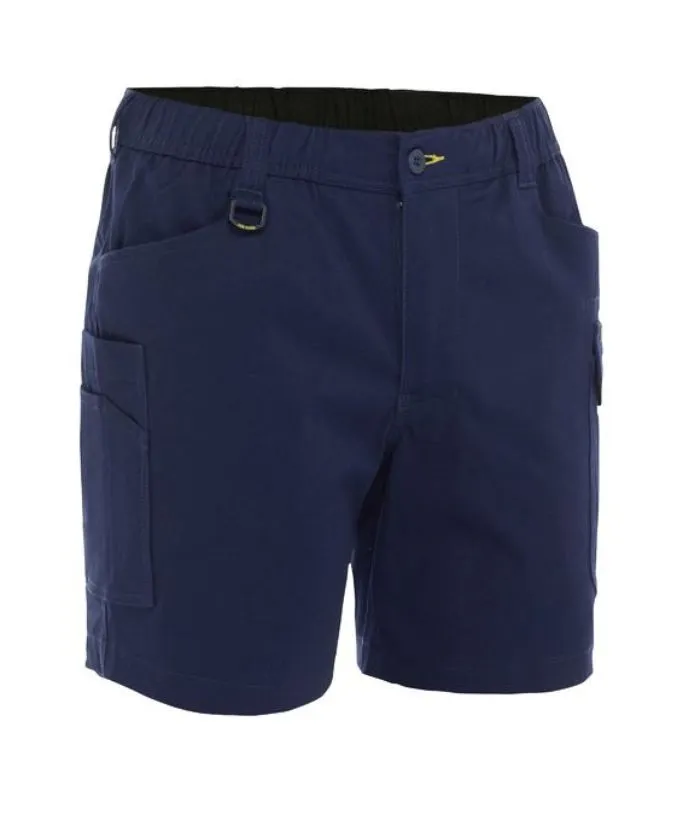 Stretch Cotton, Elastic Waist Cargo Short