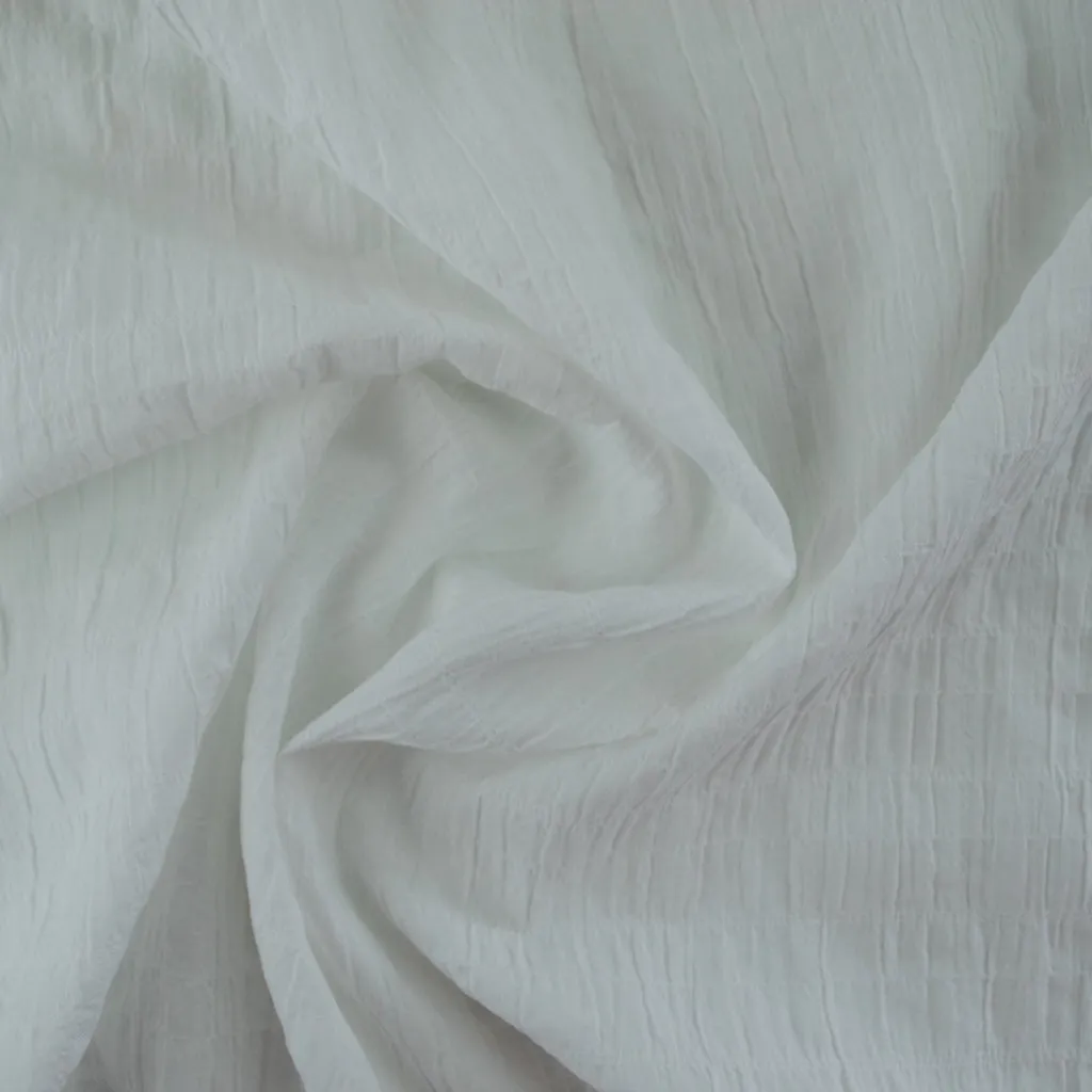 Textured Cotton - White